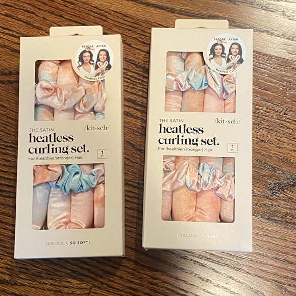 Kitsch heatless curling sets for hair, NEW IN PACKAGE never opened two sets. - Picture 1 of 2